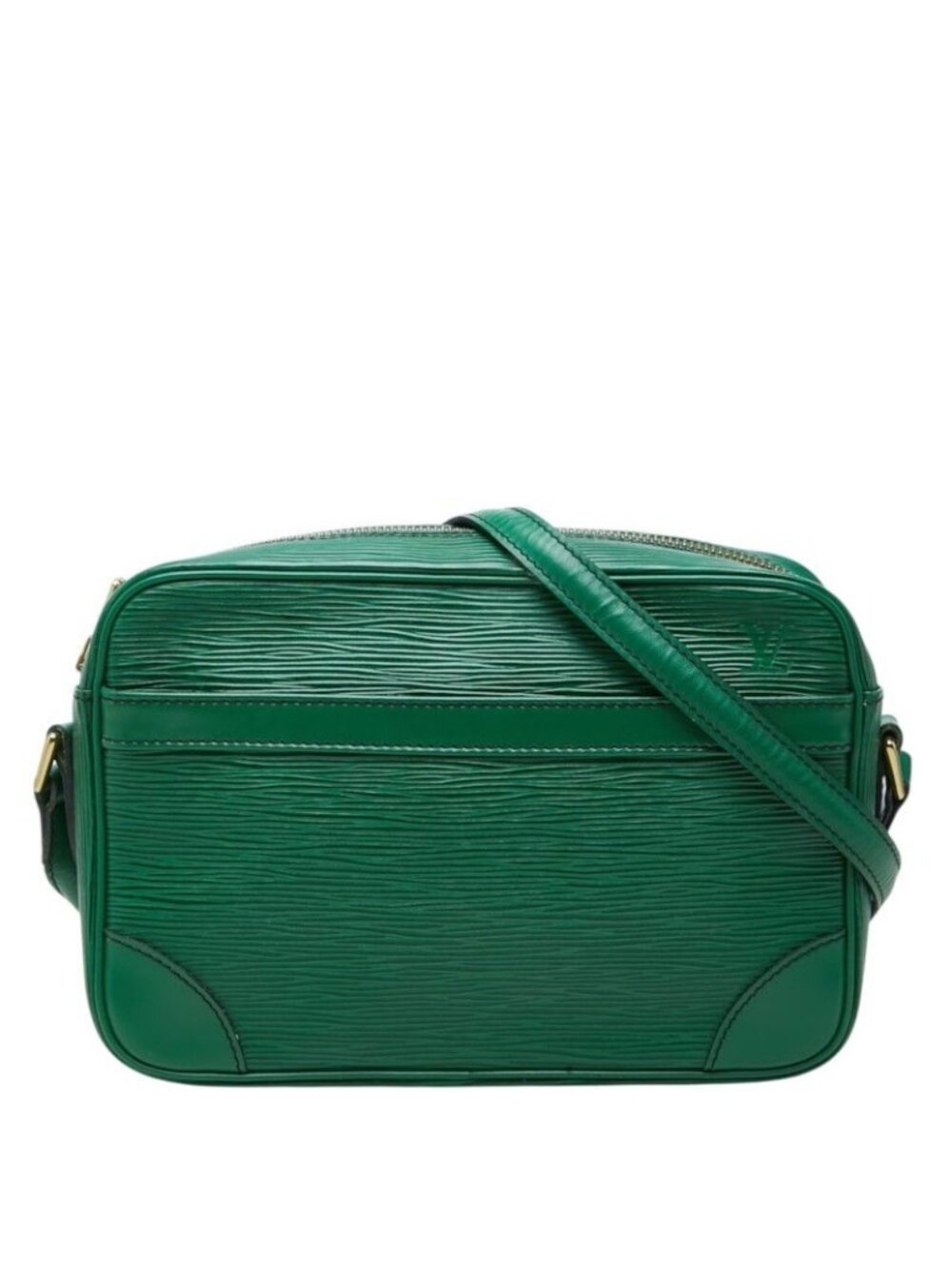 Louis Vuitton Epi Trocadero Crossbody Shoulder Bag Green Leather